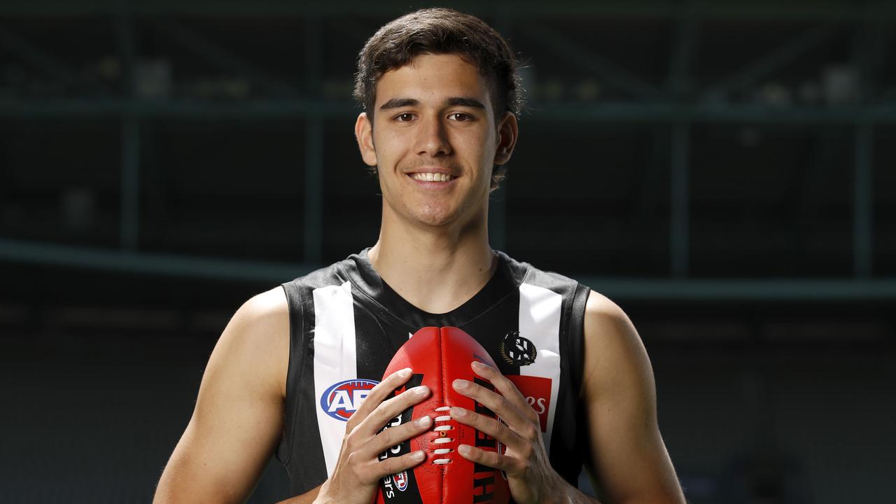 How much will draftee Reef McInnes add to Collingwood’s squad in 2021? Picture: Dylan Burns/AFL Photos via Getty Images