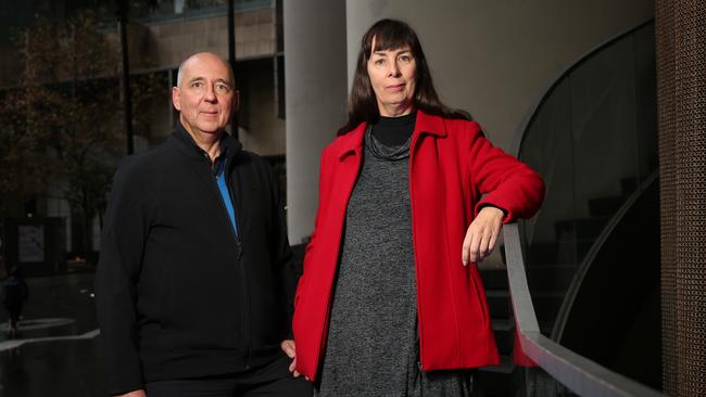 Peter and Melinda Dimitrov, once married, are taking action over lost investments involving $550,000. Picture: Richard Dobson