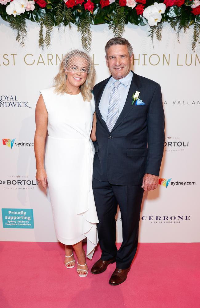 Samantha Armytage and Richard Lavender in October last year. Picture: Hanna Lassen/Getty Images for Australian Turf Club