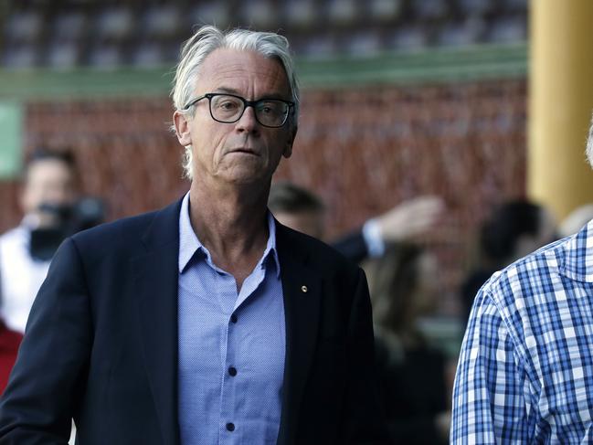 David Gallop at the memorial service for iconic Kangaroos player Tommy Raudonikis at the Sydney Cricket Ground. Picture: Jonathan Ng