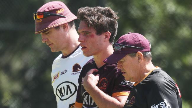 Brodie Croft leaves training at Red Hill. Pic Annette Dew