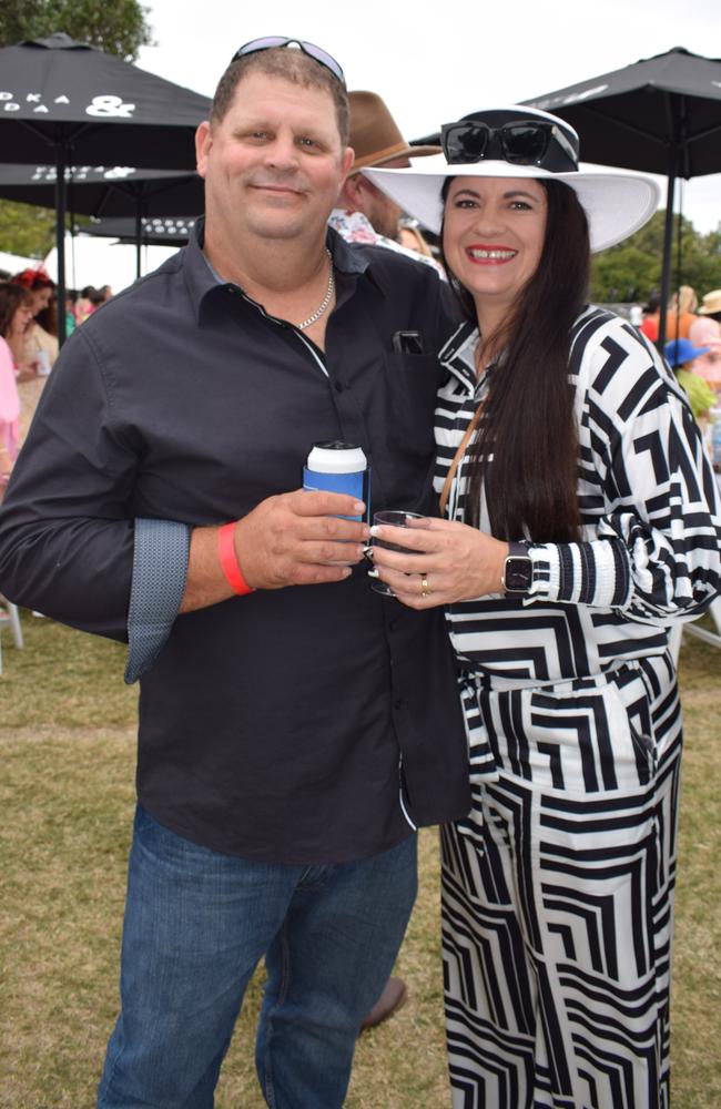 Arty and Debbie-Jo at the Rockhampton Jaguar Land Rover Pop-Up Polo on June 3, 2023. Picture: Aden Stokes