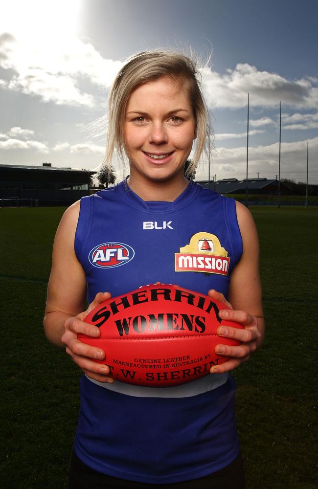 Look out for Western Bulldogs star Katie Brennan in the Women’s AFL All-Star Game. Picture: Getty Images