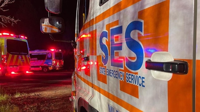 Mildura SES truck at incident. Picture: Instagram