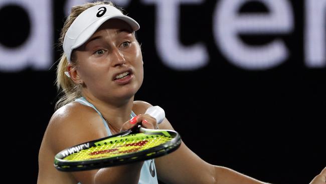 Daria Gavrilova was knocked out in the second round of the Australian Open. Picture: AP Photo