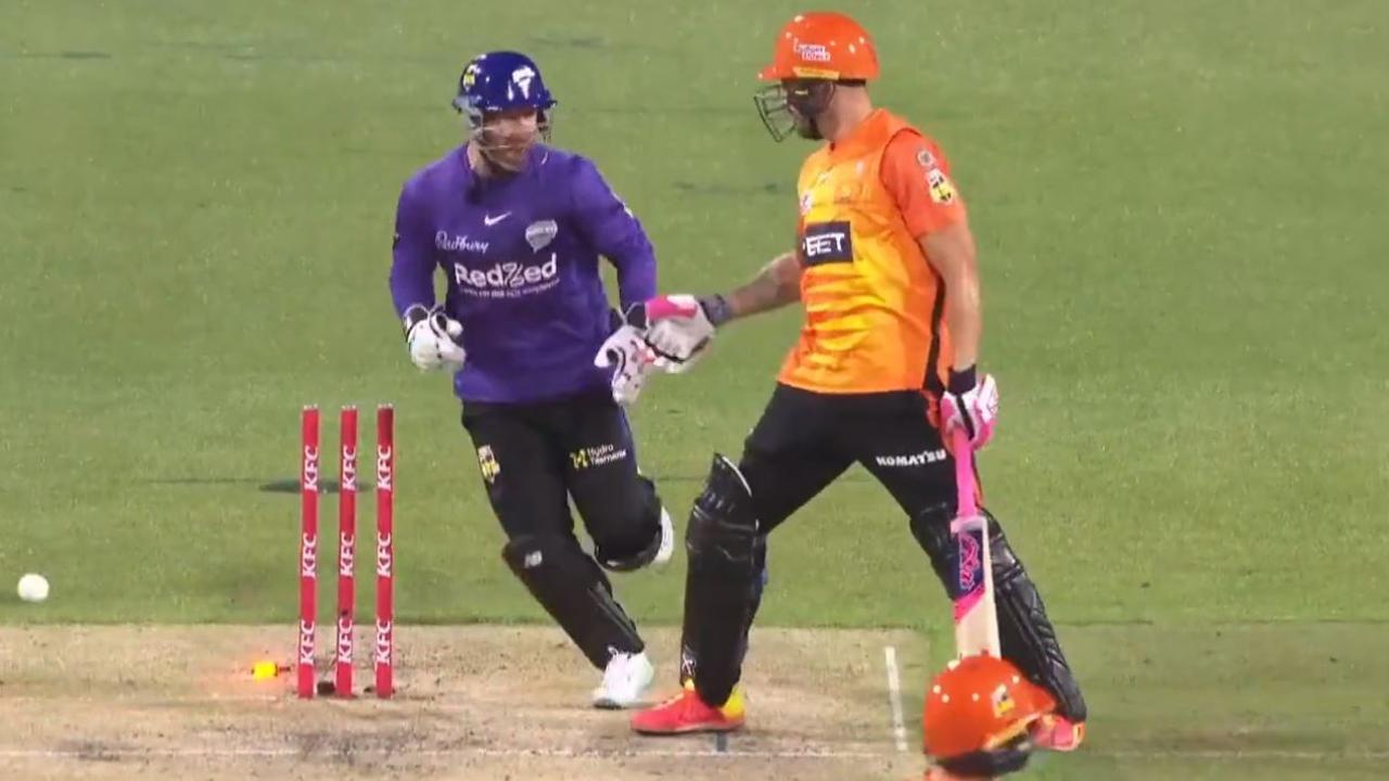 BBL 2022: Hobart Hurricanes Vs Perth Scorchers, Matthew Wade Yells ...