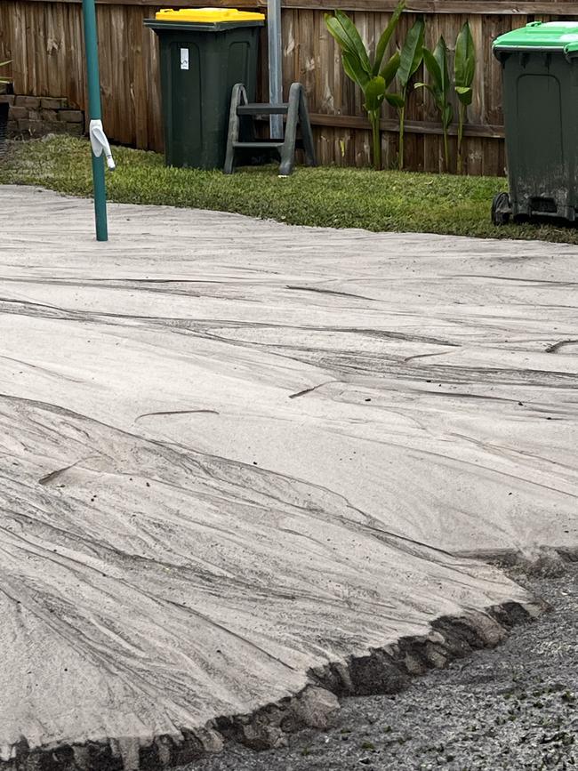 Water and sand flowing from the Bondi Golf Course.