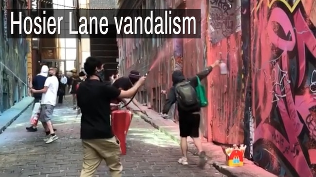 Hosier Lane vandalism