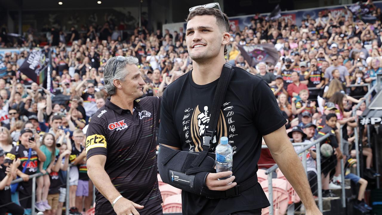 Recently fans packed the stadium to see Penrith coach Ivan Cleary and captain Nathan Cleary celebrate winning the Grand Final. Picture: Tim Hunter.