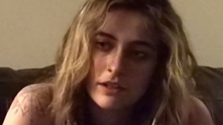 Footage of a teenage Paris Jackson.