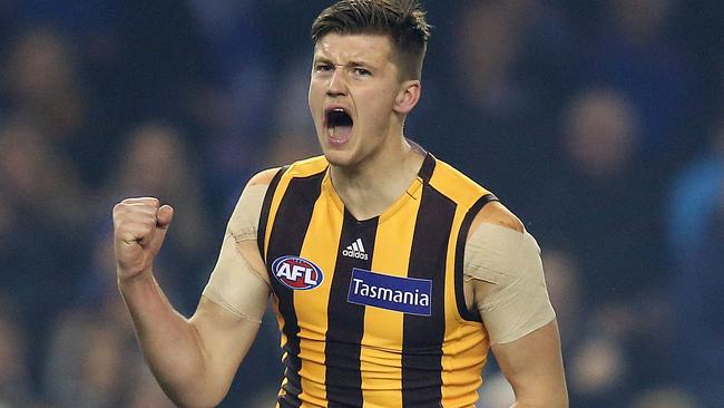 The Hawks snared Mitchell Lewis with pick 76 in the 2016 draft. Picture: Michael Klein