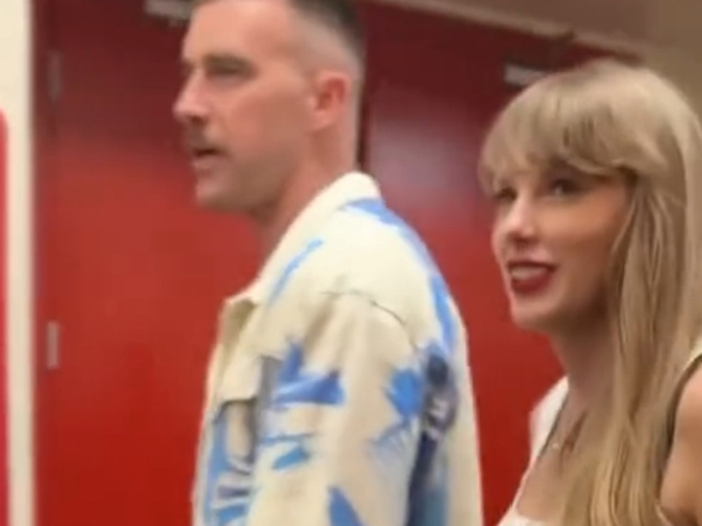 Taylor Swift and Travis Kelce – the all-American couple. Picture: NFL/tiktok