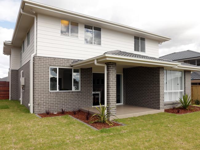 Allcastle Regent Display Home at Village Square Estate, Edmondson Park. External rear