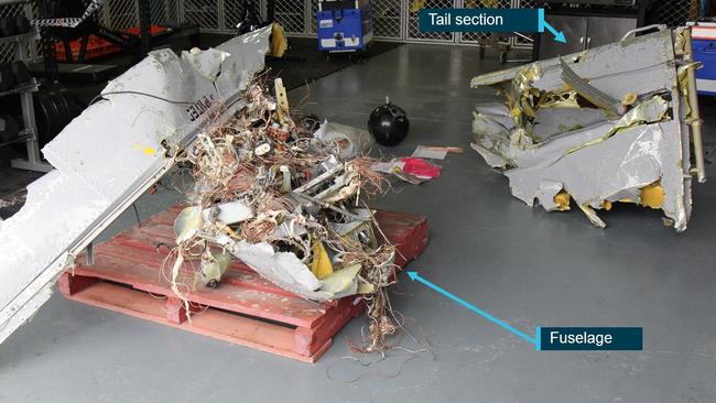 An image of the wreckage released in the report.