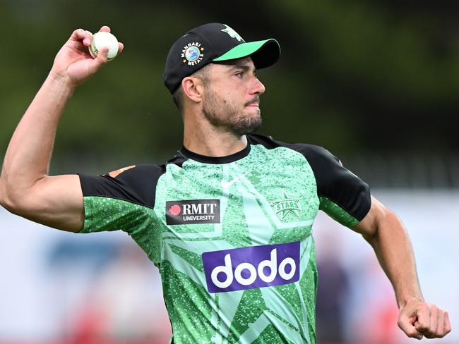 Marcus Stoinis can post big scores fast when he’s on song. Picture: Steve Bell/Getty Images