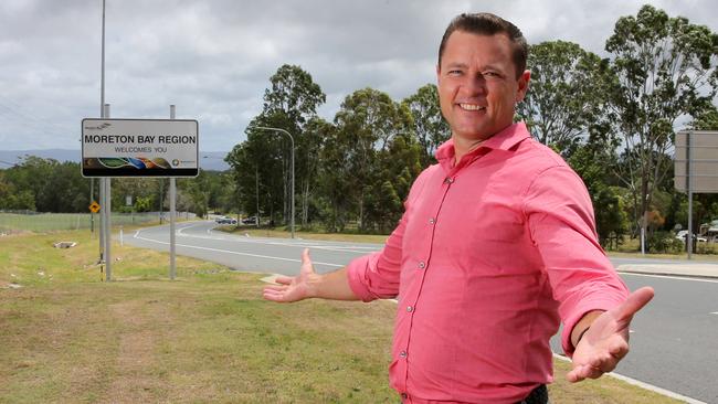 CR Adam Hain by the Pumicestone Rd catchment which is set for an $80 million boost. Picture: Chris Higgins