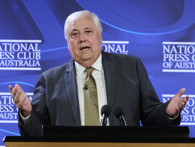 The United Australia Party’s Clive Palmer. Picture: Getty Images