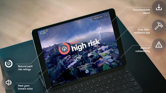 Suncorp’s Haven tool is intended to give every Australian home a voice on extreme weather risks and how to protect against them.