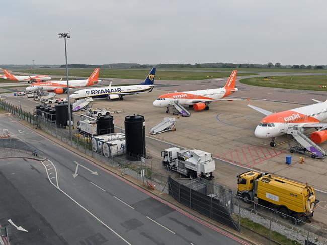 Avalon Airport bosses believe the precinct could become the Luton Airport (pictured) of Melbourne. Picture AFP