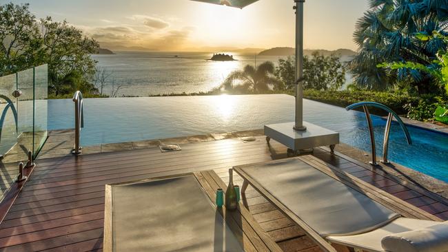 The views from 1 Plum Pudding Close, Hamilton Island, up for sale for $9m-plus.