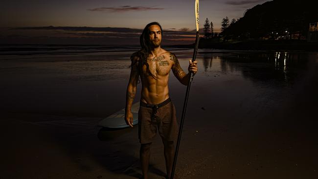 Image shot at Burleigh Beach at 4am using night mode with the iPhone Pro Max wide camera. Picture: Rob Layton