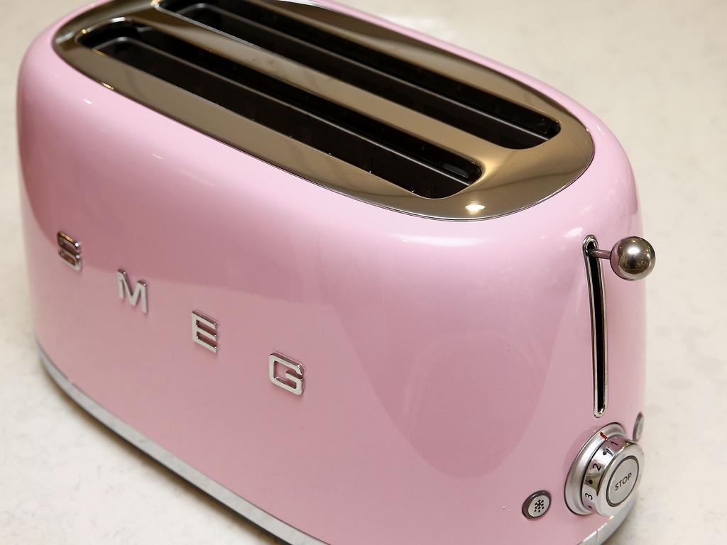 This Hot Pink Smeg Toaster is one of Jessica Rowe's favourite home items. Picture: John Appleyard