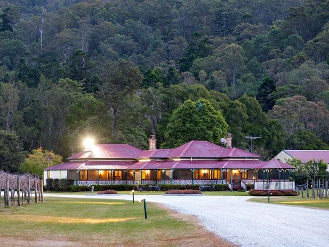 O’Reilly’s Canungra Valley Vineyards homestead.