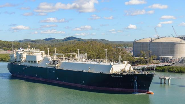 Origin Energy Limited (Origin) confirmed the first shipment of liquefied natural gas (LNG) departed the Australia Pacific LNG facility on Curtis Island in Queensland. Pictured: The Methane Spirit departed Curtis Island near Gladstone on Saturday 9 January.