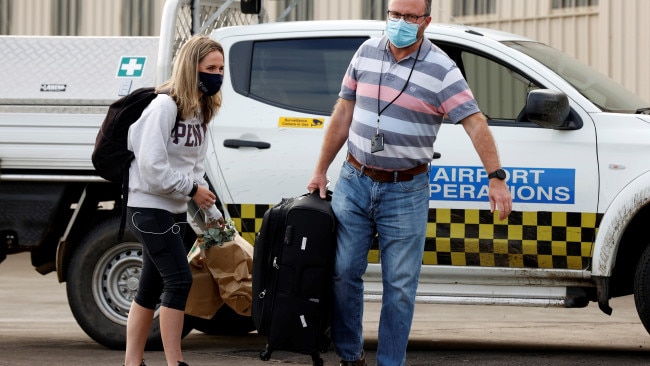 Anna Coffey has been granted permission to leave quarantine to visit her dying father in Melbourne. Picture: Jonathan Ng