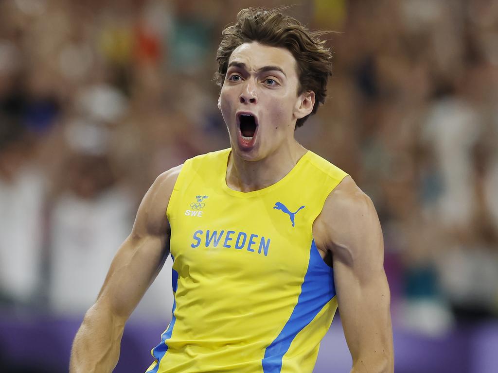 Armand Duplantis breaks the world record in Paris. Picture: Michael Klein