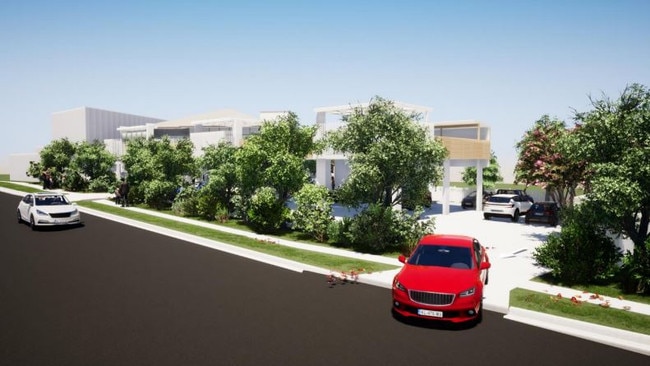 Artist's impression of the driveway out of the centre. Image: supplied