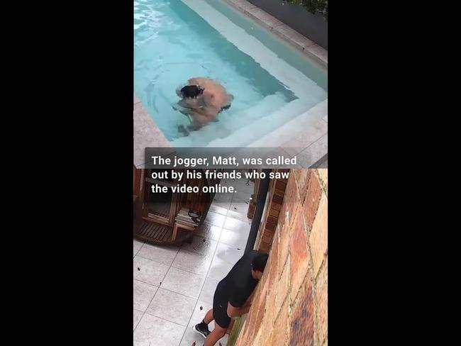 Mystery pool swimmer identifies himself