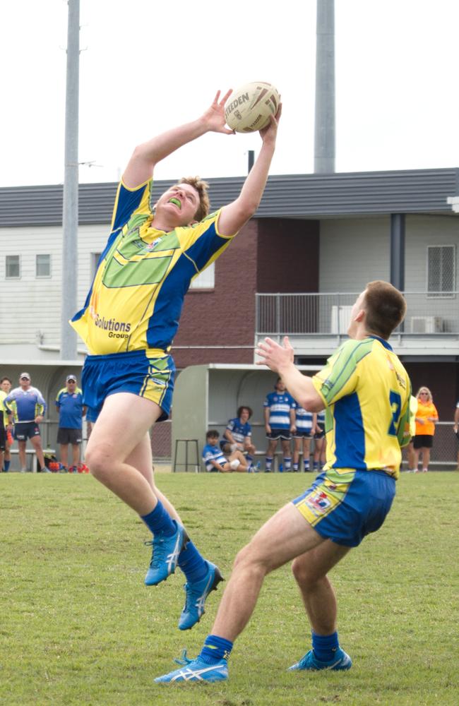 Clay Nolan in the Wanderers and Brothers clash in the RLMD U17s semi final, August 21, 2021. Picture: Marty Strecker