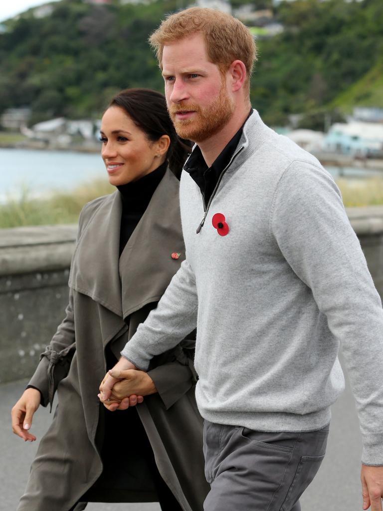 The couple in Wellington, New Zealand, in October. Picture: Nathan Edwards