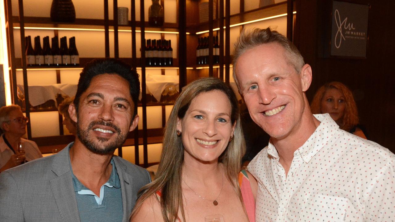 Yaz Adams, Sophie Boissery and Mark Saunders at Culinary Stars Showcase at Surfers Paradise Marriott Resort. Pic: Regina King