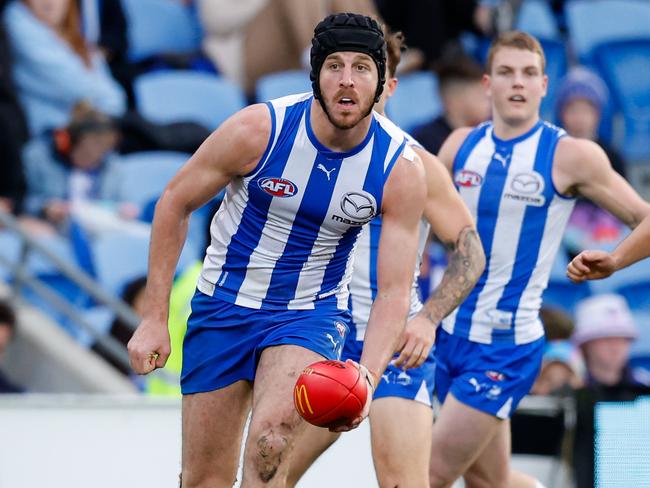Xerri has been one of the beneficiaries of the AFL’s new ruck rules. Picture: Dylan Burns/AFL Photos via Getty Images