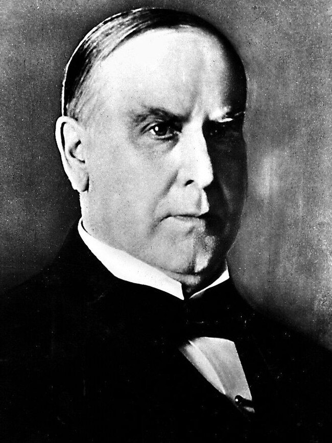 Assassinated president William McKinley.