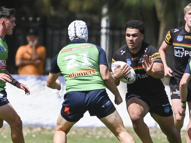 CANBERRA, AUSTRALIA, NewsWire Photos. MARCH 9, 2024: UNE Harold Matthews Cup - NSWRL Junior Reps Round Six Canberra Raiders vs Penrith Panthers at Raiders Belconnen in Canberra. Picture: NCA NewsWire / Martin Ollman