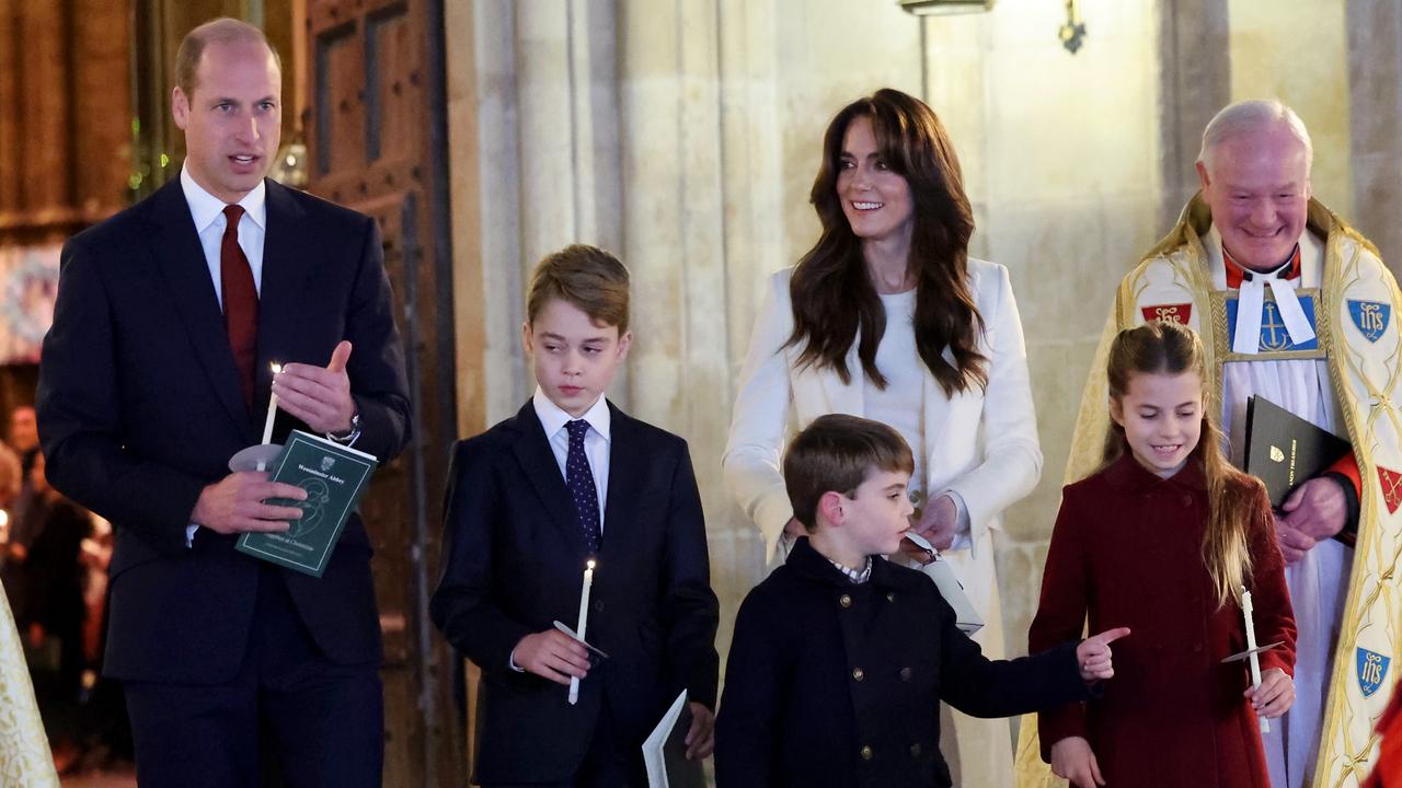 The Wales family in December before Kate’s cancer diagnosis was known Picture: Chris Jackson/Getty Images