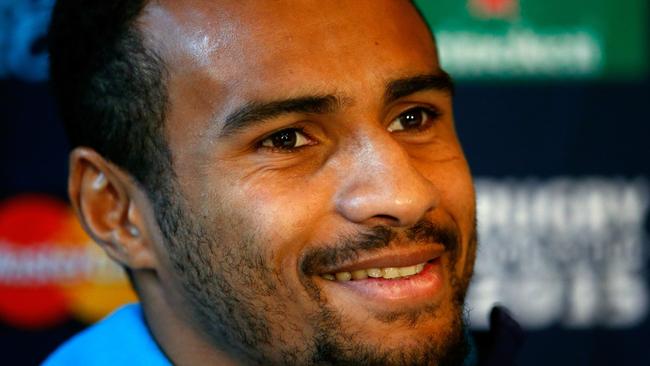 BATH, ENGLAND - SEPTEMBER 16: Will Genia of Australia speaks to the media during an Australia media session at the MacDonald Bath Spa Hotel on September 16, 2015 in Bath, United Kingdom. (Photo by Dan Mullan/Getty Images)