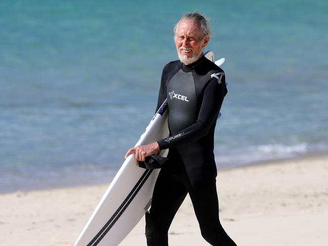 Col Rowland has been battling to keep his seaside house in Forster ever since his horrific encounter with a great white shark in 2016. Picture: Peter Lorimer