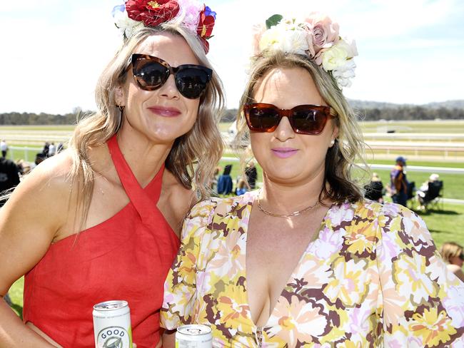 Louise and Celeste at the 2024 Seymour Cup. Picture: Andrew Batsch