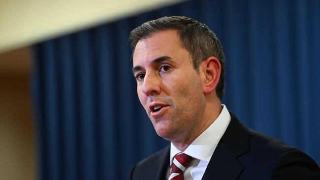 BRISBANE, AUSTRALIA - NewsWire Photos - AUGUST 6, 2024. Federal Treasurer Jim Chalmers during a press conference regarding the RBAâs decision to leave interest rates on hold.Picture: Dan Peled / NewsWire