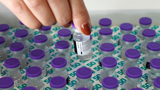 The first vials of the Pfizer-BioNtech COVID-19 vaccine will be imported this month. Picture: AFP