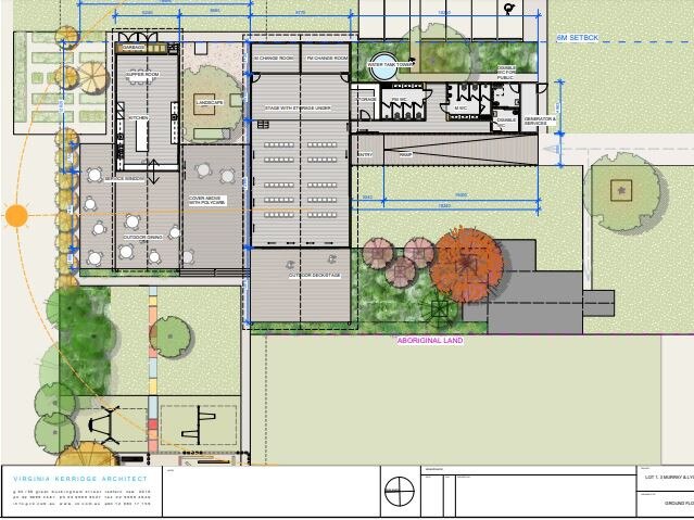 An aerial shot of the proposed plan for Rappville Common.