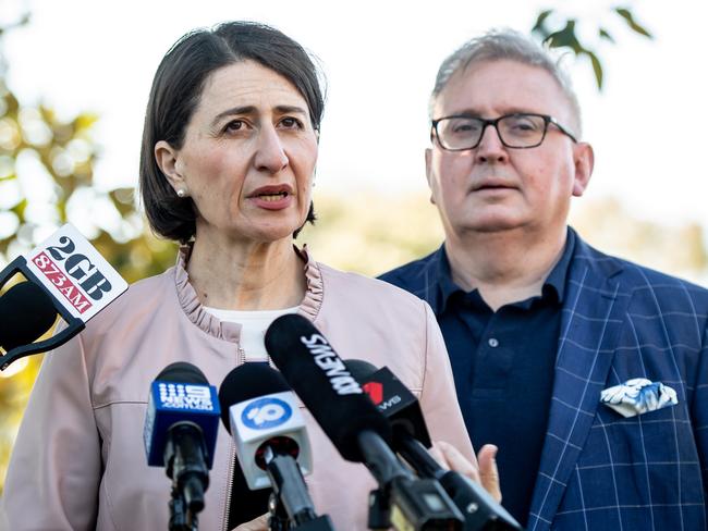 Premier Gladys Berejiklian will take on Don Harwin’s portfolios. Picture: Monique Harmer