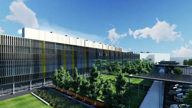 An artist’s impression of the $291 million data centre expansion on Roberts Rd, Eastern Creek. Picture: Supplied