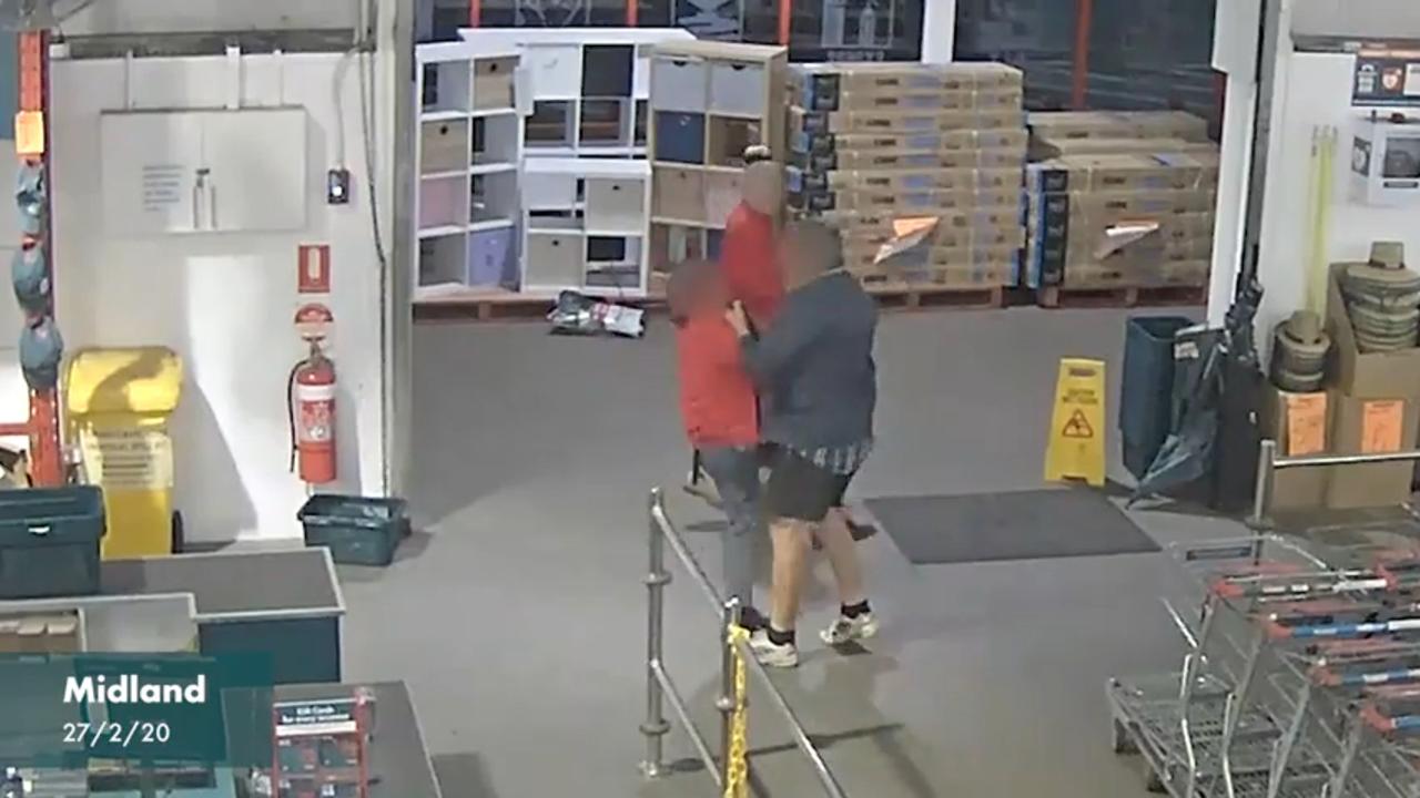 A staff member was grabbed by the collar and pushed by a man in Midland Bunnings on February 27, 2020. Picture: Bunnings