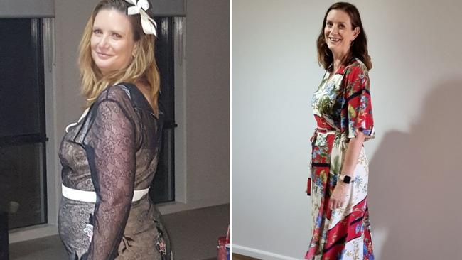 Before and after: Jacqueline knew something had to change when her health started to decline. Image: Supplied.