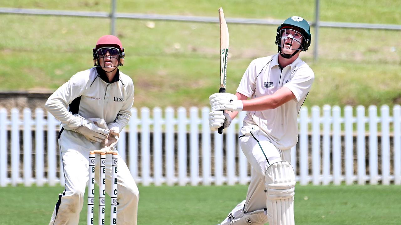 BBS batsman Blake Armstrong GPS first XI cricket between BBC v TSS. Picture, John Gass